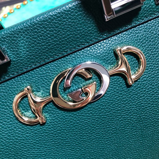 Gucci高仿專櫃女包 569712 古馳19春夏Zumi系列 Gucci小號單肩女包 Gucci摔紋全皮手提包  gqy3250